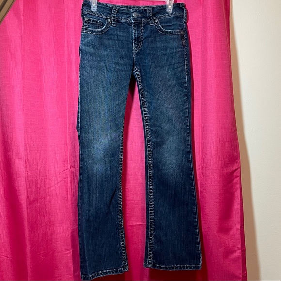 SILVER SUKI LOW RISE BOOTCUT SIZE 26 - Picture 3 of 14